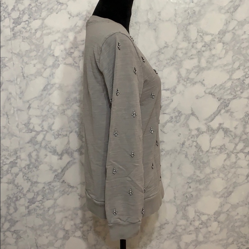 J Crew • Painted Jewel Sweatshirt Sz L - Picture 5 of 7